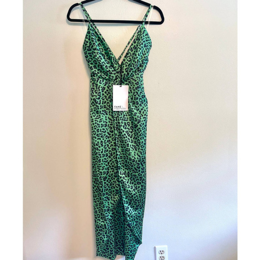 New Fame & Partners The‎ Jami Dress | Leopard Mojito Size 4